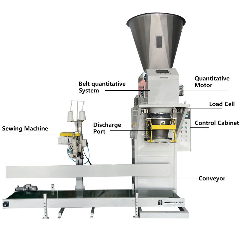 Semi-automatic packaging machine 25 kg weighing... Semi-automatic packaging machine 25 kg weighing...